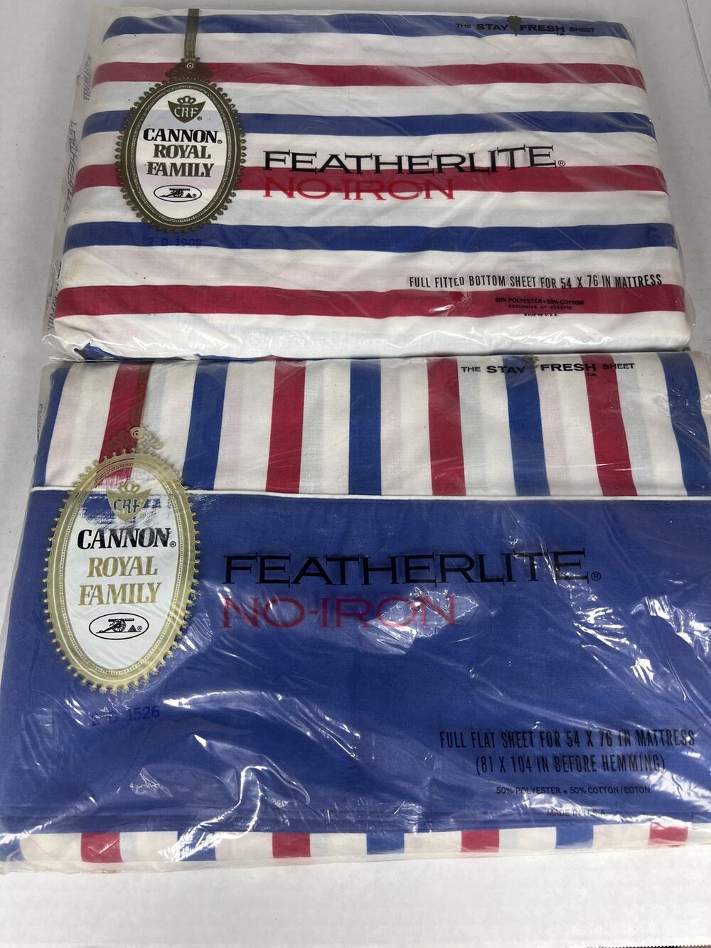 Vintage Cannon Royal Family Featherlite Full Nautical Americana retro cottage